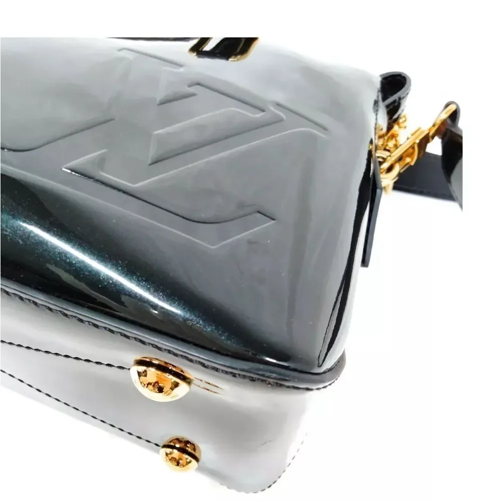 Louis Vuitton LV Handbag M54626 Miroir Black Patent LV Canvas Top Handle Tote - Picture 6 of 16